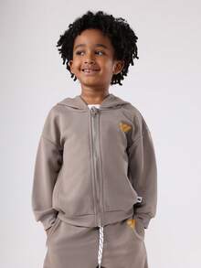 SUMWON Kids Two Piece Zip Through Hoodie Sweatshirt And Shorts Set Casual Wear Co Ord Track Suit Fall Winter Spring Outfit Streetwear