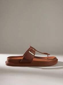 Solecia صنادل نسائية مسطحة، أحذية عطلة عصرية متعددة الاستخدامات سهلة الارتداء