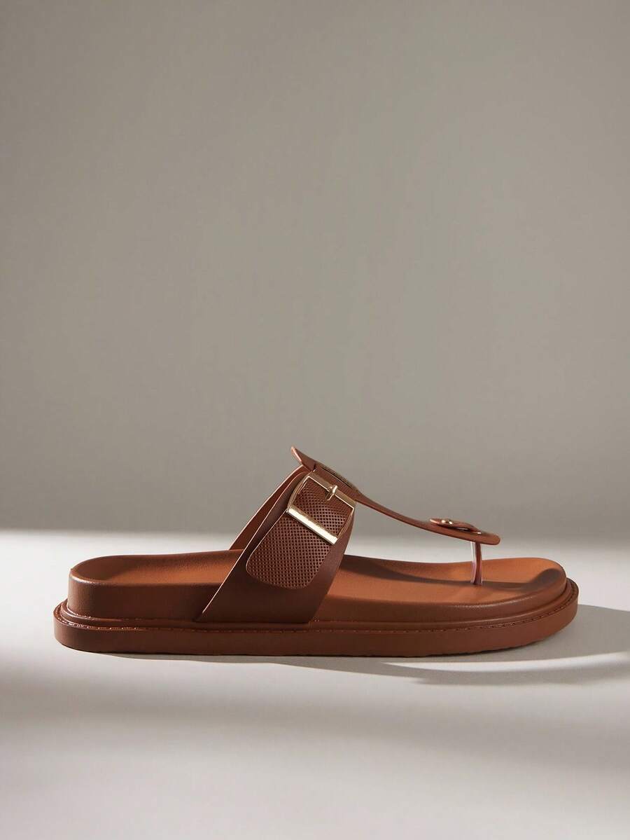 Solecia صنادل نسائية مسطحة، أحذية عطلة عصرية متعددة الاستخدامات سهلة الارتداء