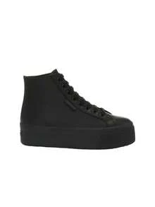Superga 2708 Hi Top Nappa Women Sneakers S5127GW - Black - View 1