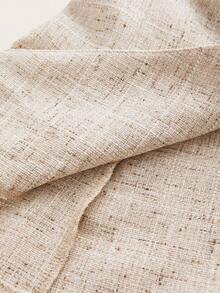 Ellevyn 女士无袖优雅上衣，配贝壳和星星纽扣 - 杏色 - 查看 5