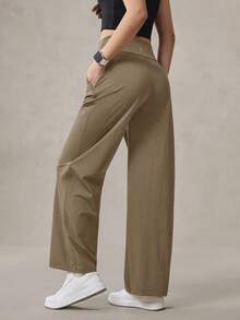 OutZeal Pantalones deportivos de pierna recta con bolsillos laterales de tacto fresco para mujer, de uso diario y casual