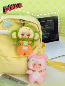 Cartoon Character Plush Keychain - Cute Bag Charm For Girls, Birthday Present - Multicolor - View 1