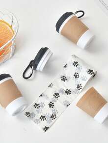 PETSIN Coffee Cup Pet Garbage Bag Dispenser, Portable Outdoor Dog Poop Bag Holder - Khaki - View 6