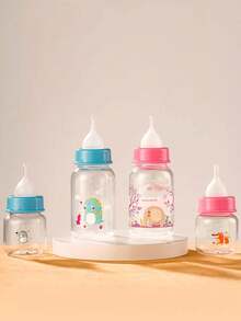 1pc Cartoon Design Bottle For Kitten Puppy Pet Feeding Milk Bottle With Nipple,Dogs/Cats,Spring/Summer/Fall/Winter, Cat Necessities - Multicolor - View 6