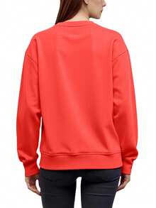 Tommy Hilfiger Women's Sweatshirt Primary Red - Red - View 3