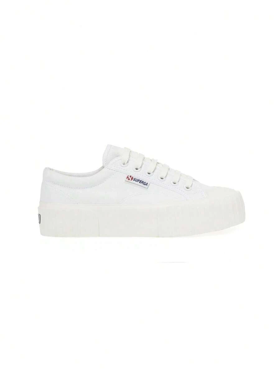 Superga 2631 Stripe Platform Women Casual Shoes White S5111SW - White - View 1