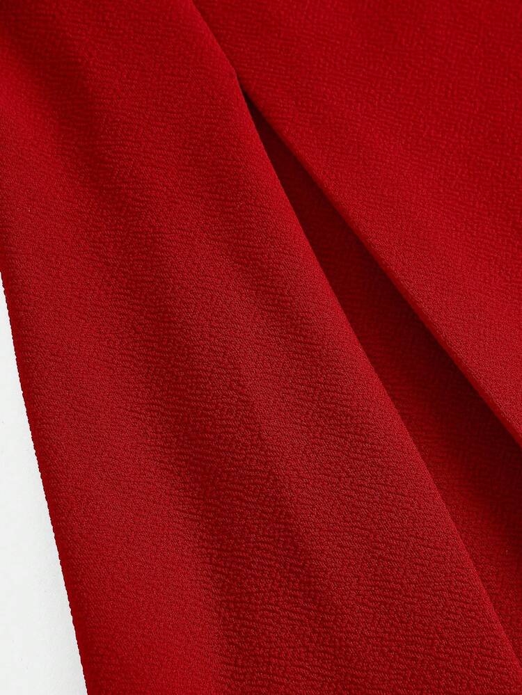 Girlism Vestido de fiesta de Navidad con hombros descubiertos, cintura ceñida y falda acampanada para niñas preadolescentes - Burdeos - Añade 5