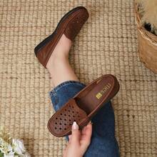 Women Loafers Shoes - Brown - View 4