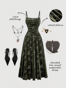 SHEIN MOD Váy dài viền ren thanh lịch dành cho nữ, Váy đêm giao thừa, Váy dự tiệc năm mới, Quần áo nữ, Váy thanh lịch dành cho nữ, Váy màu be dành cho nữ, Váy năm mới dành cho nữ, Váy trang trọng dành cho nữ, Váy ngày lễ, Trang phục, Váy đêm giao thừa - Màu Đỏ Sâu - Xem 1