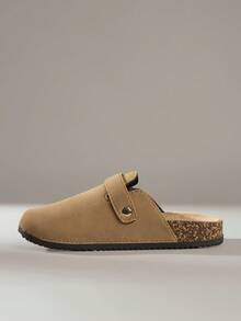 Solecia 女士厚底交叉带复古扣卡其色凉鞋，休闲度假风格 - 卡其色 - 查看 4