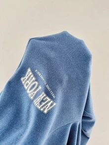 SHEIN 3件套美式休闲字母印花裤，女童家居服套装 - 彩色 - 查看 4