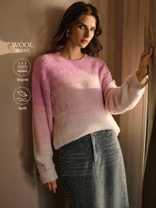 MOTF PREMIUM OMBRE PULLOVER SWEATER - Multicolor - View 2