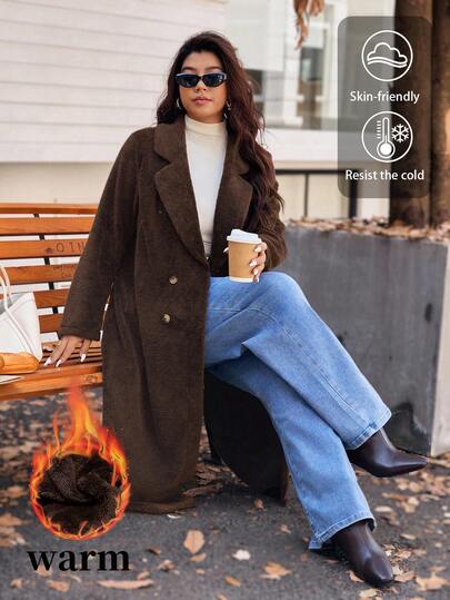 Vionelle 大码纯色简约休闲长袖夹克