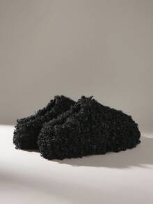 Solecia Giày bệt đế đôi thời trang đính đinh tán cho nữ - màu đen - Xem 5