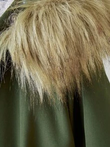 Tween Girls Grey Camouflage Thermal Lined Zip-Up Waist Drawstring Hooded Jacket Fall Winter