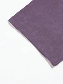 Sport MetroGents 男士休闲骷髅与字母印花运动T恤，夏季 - 紫色 - 查看 3