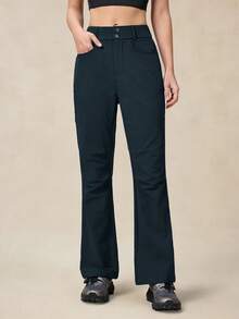 OutZeal 女式无 PFC 防水弹力尼龙户外裤，适合秋季徒步露营 - 藍色 - 查看 6