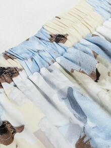 Mulvari Plus Size Women's Random Floral Print Skirt Maxi Women Outfit