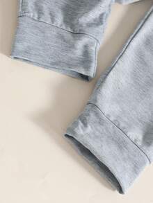Pantalones casuales y versátiles con estampado de dinosaurio para niño - Gris - Ver 5