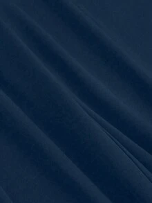 SHEIN PETITE 大码百褶百搭办公裤