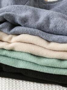 8 قطعة/طقم ملابس أطفال ولادي من البلوزات ذات الرقبة الطاقم والبنطلونات المبطنة بالفليس ذات اللون الأحادي، طويلة الأكمام، مريحة وعملية للارتداء اليومي العادي، مناسبة للداخل والخارج والرياضة واللعب والحفلات والتصوير في فصلي الخريف والشتاء