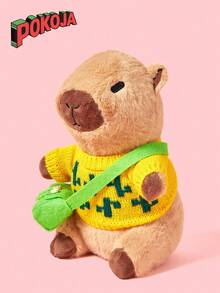 9 件水豚毛绒玩具带衣服配饰儿童水豚填充动物幼儿过家家装扮生日礼物 3 4 5 6 7 8 岁男孩女孩