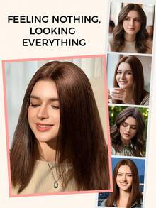 ZERO-NET 16英寸女士假发片 真人发片 适合头发稀疏的女士 黑色直发片 - SNatural - 查看 10