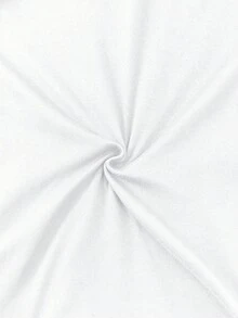 SHEIN Áo thun tay dài cổ chữ V họa tiết chữ thời trang dành cho nữ, mùa thu - trắng - Xem 4