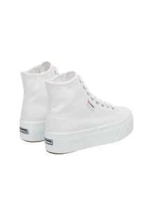 Superga 2708 HI TOP Women Casual Shoes White S41273W - White - View 3