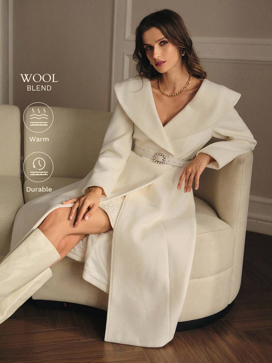 MOTF PREMIUM WOOL BELTED OVERCOAT