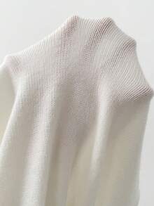 Celisse Women's Casual Sleeveless Drape Neck Knit Sweater Vest - White - View 7