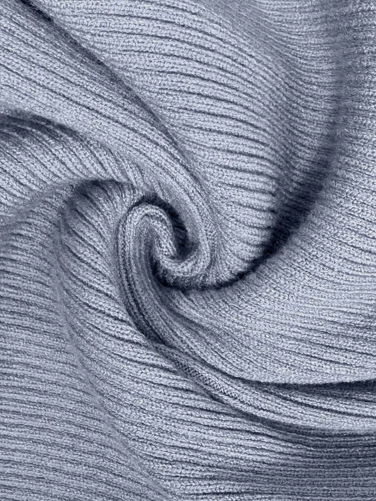 女性用エレガントなソリッドカラーVネックボタンデコレーションボディコンセーターワンピース、秋冬