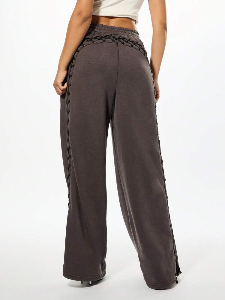 SUMWON WOMEN Pantaloni della tuta oversize con lacci per Halloween