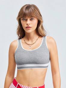 LOUNGEISTA 4pcs/Set Women Solid Color Breathable & Comfortable Vest Top Setfor Summerfor Summer - Multicolor - View 5