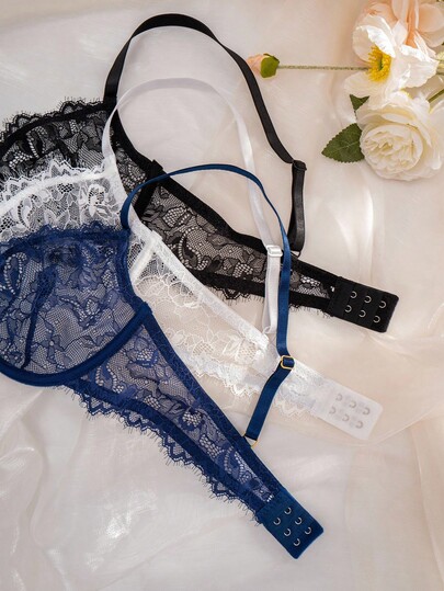 Seduluxe Women Kanten Underwire Zachte Cup Com Tafel BH Set view 6