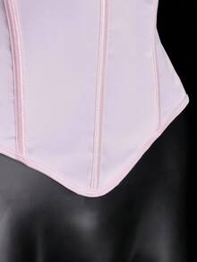 SHEIN ICON 女士粉色水晶吊坠流苏文胸吊带背心，适合派对和休闲场合 - 粉色 - 查看 6