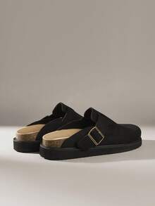 Solecia Women's Casual Versatile Thick Sole Slide Sandals - Black - View 5