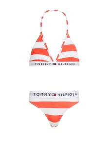 Tommy Hilfiger Girls' Swimsuit Set Orange - White and Orange - View 1