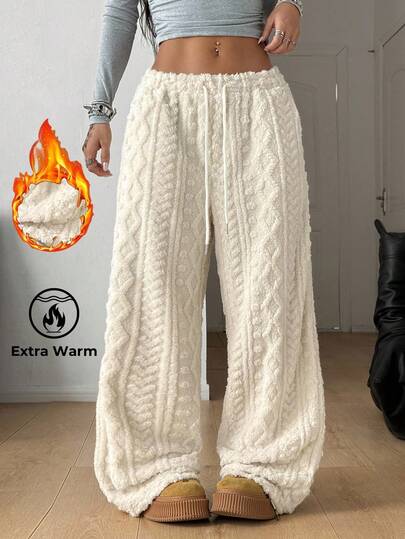 Coolane Women's Casual Front Tie Plaid Pocket Trousers,Winter,Fall,Fall Clothes For Women