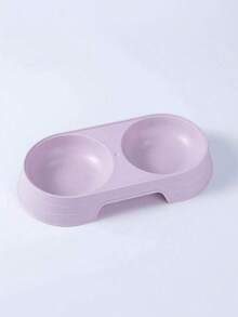 Zazumi PETSIN 1pc Pet Cat Neck Protective Water/Food Bowl, Plastic Macaron Color 4-Legs Bowl
