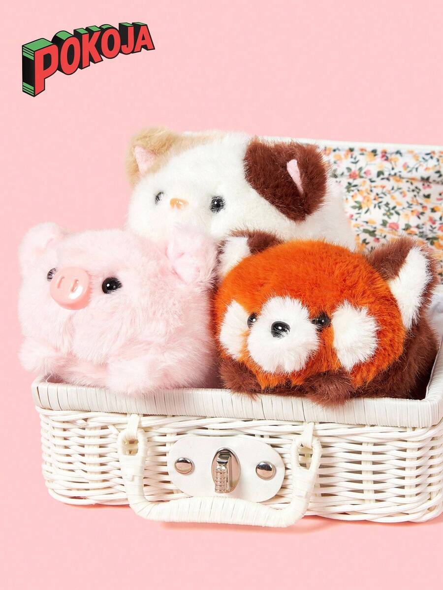POKOJA LAND 1pc 16Cm/6.29In Cute Cute Animal Plush Toy Animal Plush Toy Capybara Cute Mini Stuffed Animal Collection For Birthday Party Easter Gift, Christmas Gift Spring To Summer - Multicolor - View 1