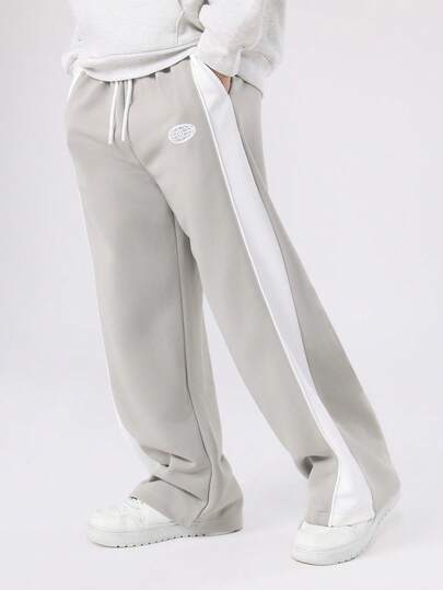 SUMWON Vida mjukisbyxor med dragsko i midjan Retro Casual träningsbyxor Gatustil Mysiga kläder Höst Vinter Vardagsmode Fleecebyxor Fritidsbyxor