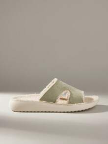 Solecia Women Flat Sandals - Teal Blue - View 1