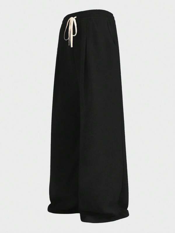 EASEVO Plus Size Men's Long Gray Knit Casual Sweatpants