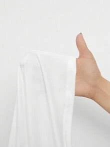 SHEIN Tall 女款 3 件組修身圓領長袖 T-shirt 套頭上衣，白色與棕色，秋季基礎款，冬季日常純色休閒修身上衣，適合高個女性 - 彩色 - 查看 11