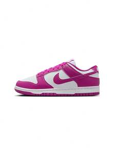 DUNK Women's Sneakers White/Hot Fuchsia DD1873-110 - White/Hot Fuchsia - View 5