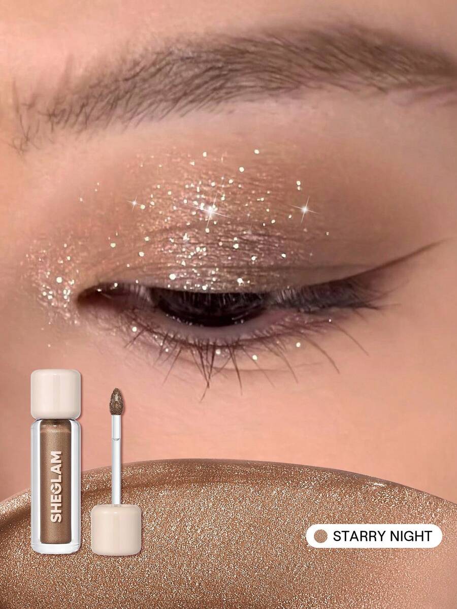 SHEGLAM Airglow Eye Tint-Starry Night Brand Beauty Makeup Face Paint Cosmetic For Women Girls Perfect For Winter Ideal For Y2K Fancy Fashion Suitable For Birthday Gift Party Ready Best Color - Starry Night - View 1