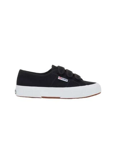 Superga 2750-COT3STRAPU Unisex Sneaker Black / White S00BN20