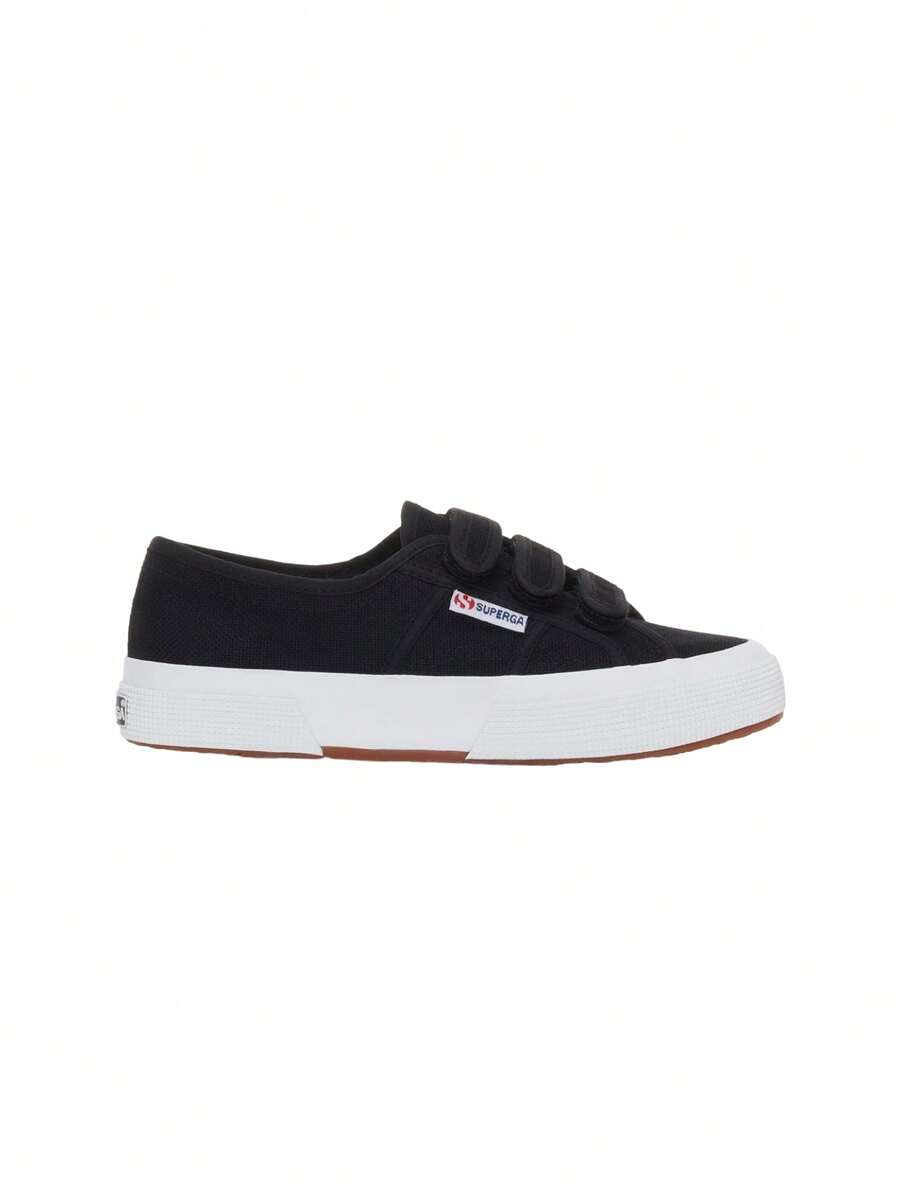 Superga 2750-COT3STRAPU Unisex Sneaker Black / White S00BN20 - Black and White - View 1